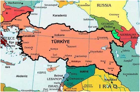 Turkish National Pact Map