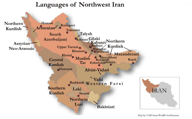 Map Languages of NW Iran