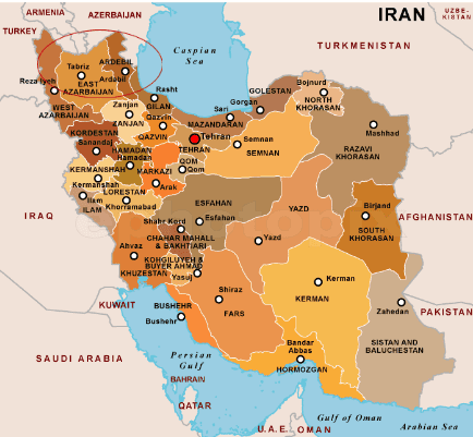 Map Iranian Provinces