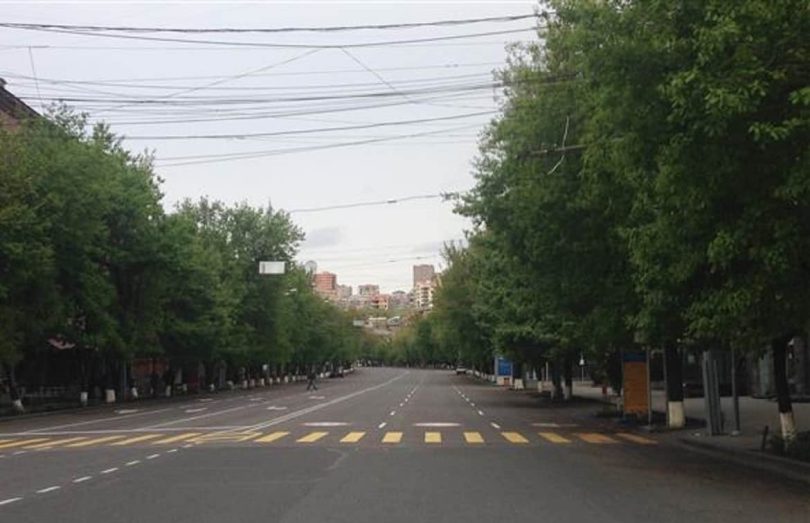 Empty Yerevan Street