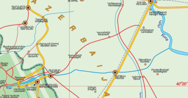 Zoomed Map of Nagorno-Karabakh and Hydrocarbon Pipelines