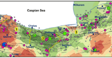 Tectonic Map of the Southern Caspian Sea