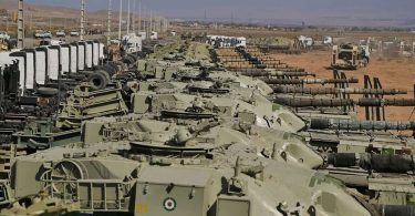 Iranian Tanks Lined up at Azerbaijan's Border