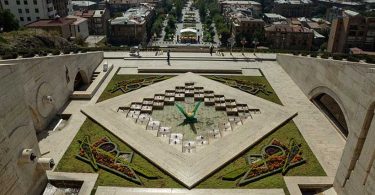 Scene of Yerevan's Cascade