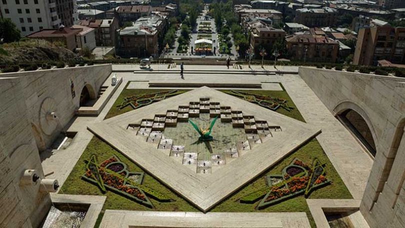 Scene of Yerevan's Cascade