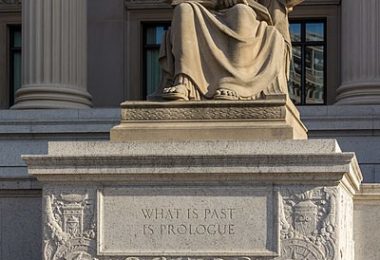What is past is Prologue Statue