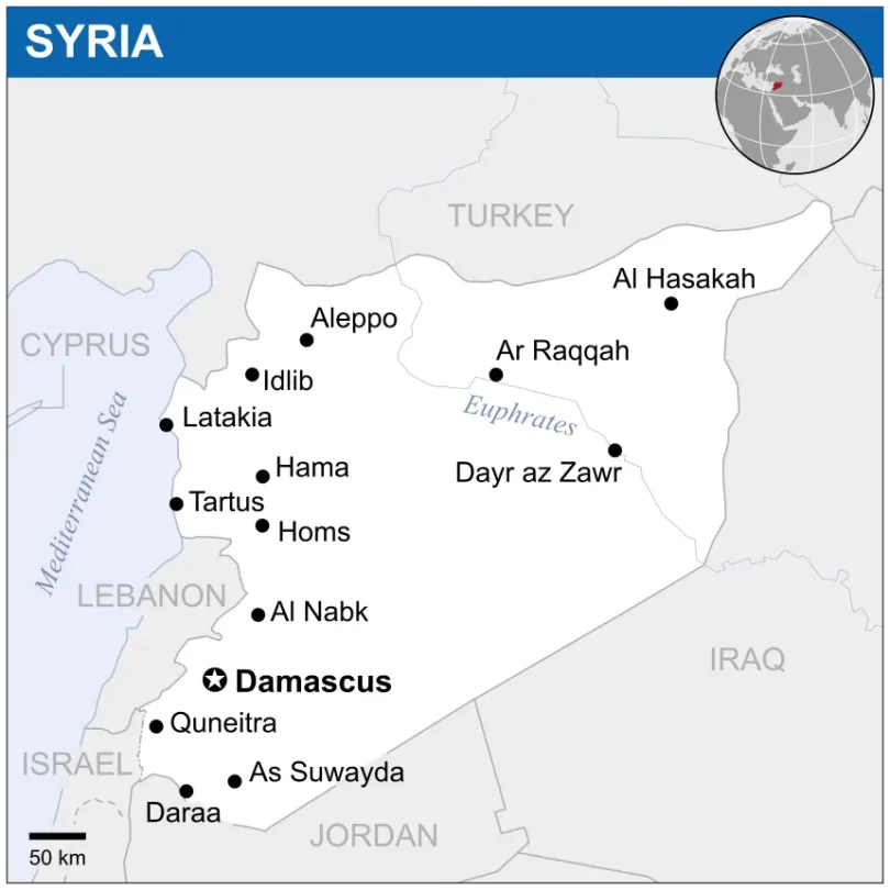 Map of Syria